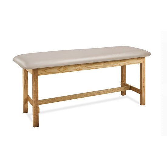Clinton Industries - 100-24 Classic Treatment Table w/ Flat Top. 400 lbs Capacity, 24" W x 72" L [Natural Finish]