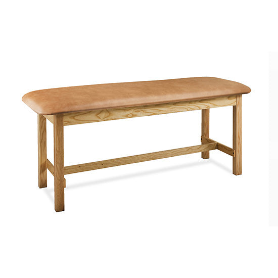 Clinton Industries - 100-24 Classic Treatment Table w/ Flat Top. 400 lbs Capacity, 24" W x 72" L [Natural Finish]