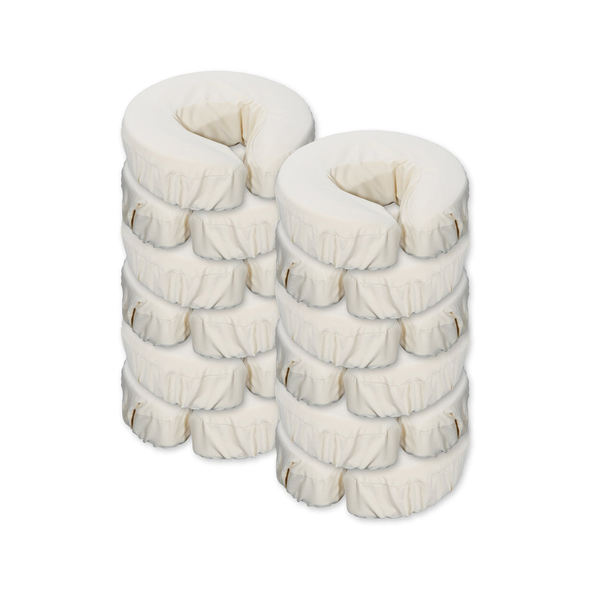 Master Massage - Microfiber Face Cushion Cover 12 Piece Set Sand- Machine Washable - 12 Pack