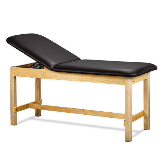 Clinton Industries - 1015-24-088 Classic Treatment Table w/ Flat Top. 500 lbs Capacity Bariatric. 24" W x 72" L [Natural Finish]