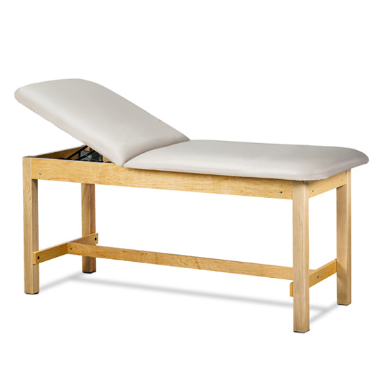 Clinton Industries - 1015-24-088 Classic Treatment Table w/ Flat Top. 500 lbs Capacity Bariatric. 24" W x 72" L [Natural Finish]