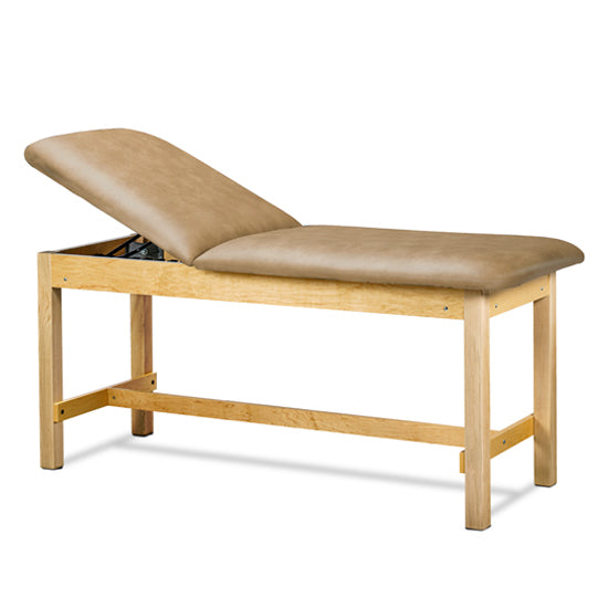 Clinton Industries - 1015-24-088 Classic Treatment Table w/ Flat Top. 500 lbs Capacity Bariatric. 24" W x 72" L [Natural Finish]