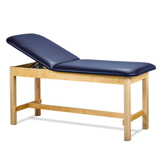 Clinton Industries - 1015-24-088 Classic Treatment Table w/ Flat Top. 500 lbs Capacity Bariatric. 24" W x 72" L [Natural Finish]