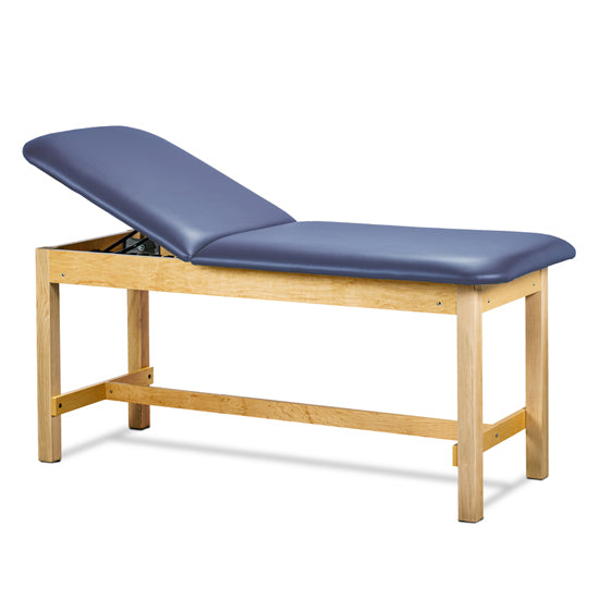 Clinton Industries - 1015-24-088 Classic Treatment Table w/ Flat Top. 500 lbs Capacity Bariatric. 24" W x 72" L [Natural Finish]