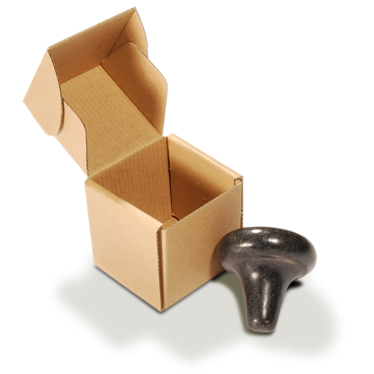 Master Massage - Mushroom Shape Balsalt Hot Massage Stone Trigger Presser Point 1 Piece(Φ2.5” x 2.5”)