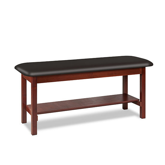 Clinton Industries - 200-30 Classic Treatment Table w/ Shelf & Flat Top. 400 lbs Capacity, 30" W x 72" L [Natural Finish] - Clinton Industries product image