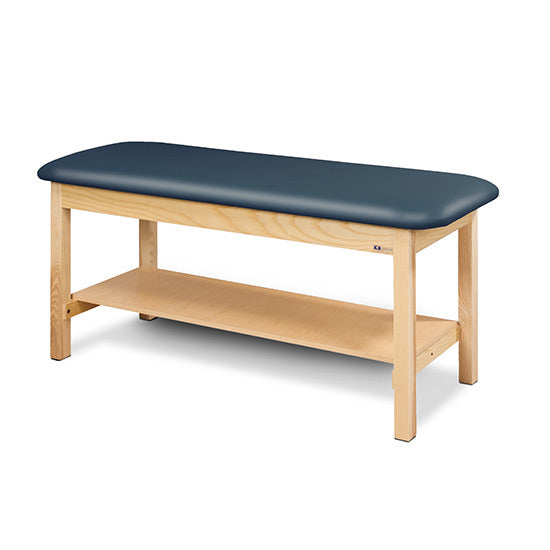 Clinton Industries - 200-30 Classic Treatment Table w/ Shelf & Flat Top. 400 lbs Capacity, 30" W x 72" L [Natural Finish] - Clinton Industries product image