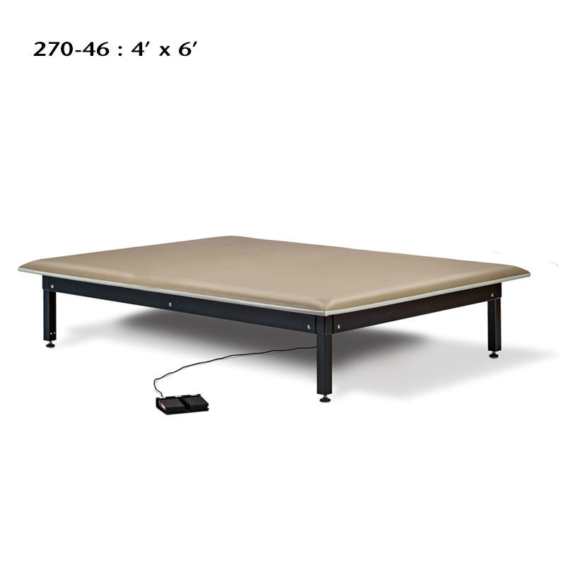 Clinton Industries - 270-57 Bariatric Power Hi-Lo Mat Table w/ Flat Top. 7'L x 5'W, for Physical Therapy - Clinton Industries product image