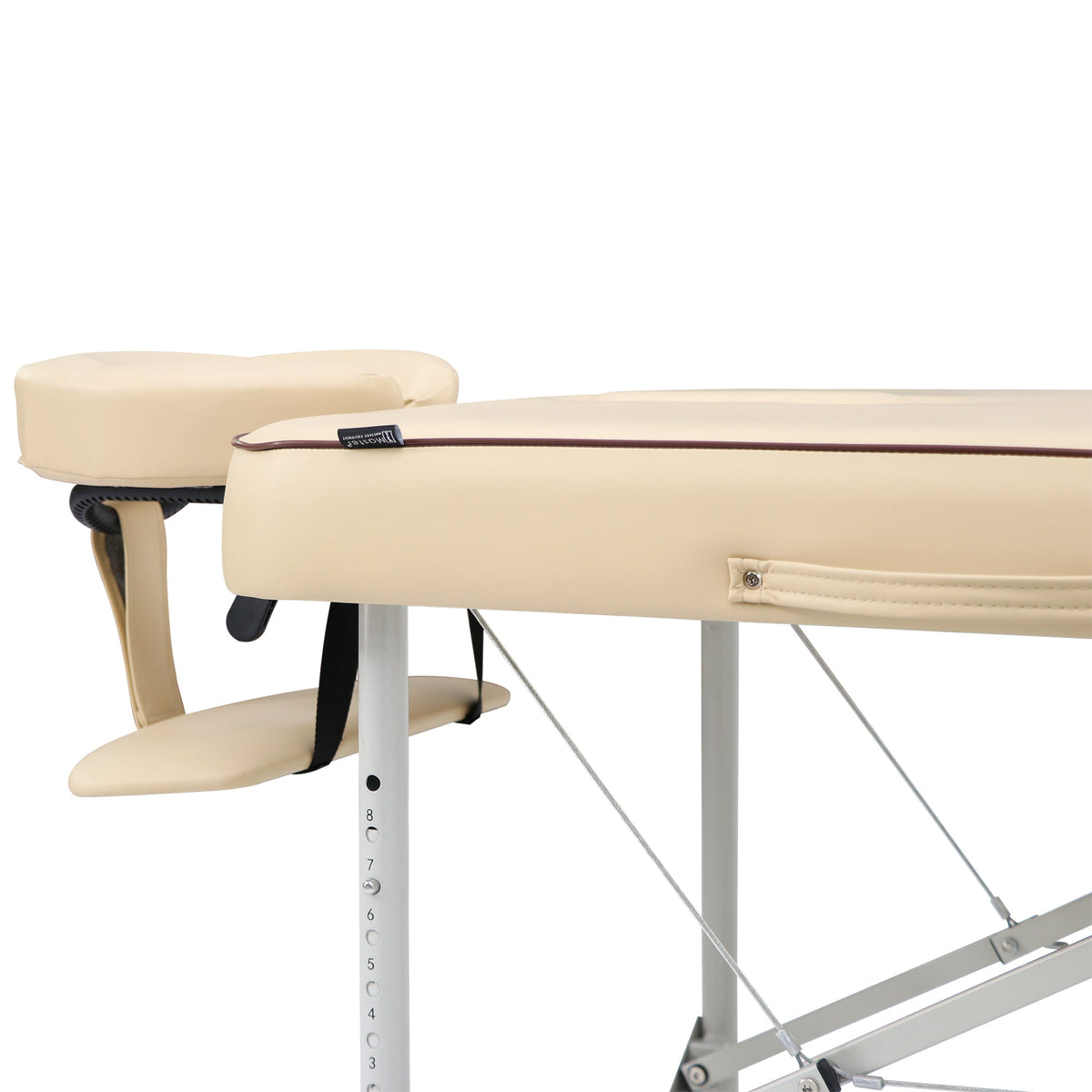 Master Massage - 28” Breeze Light Weight Aluminum Portable Massage Table Package, Cream Color