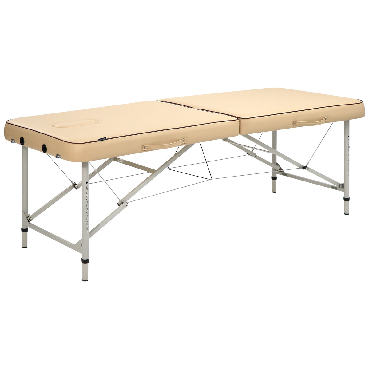 Master Massage - 28” Breeze Light Weight Aluminum Portable Massage Table Package, Cream Color