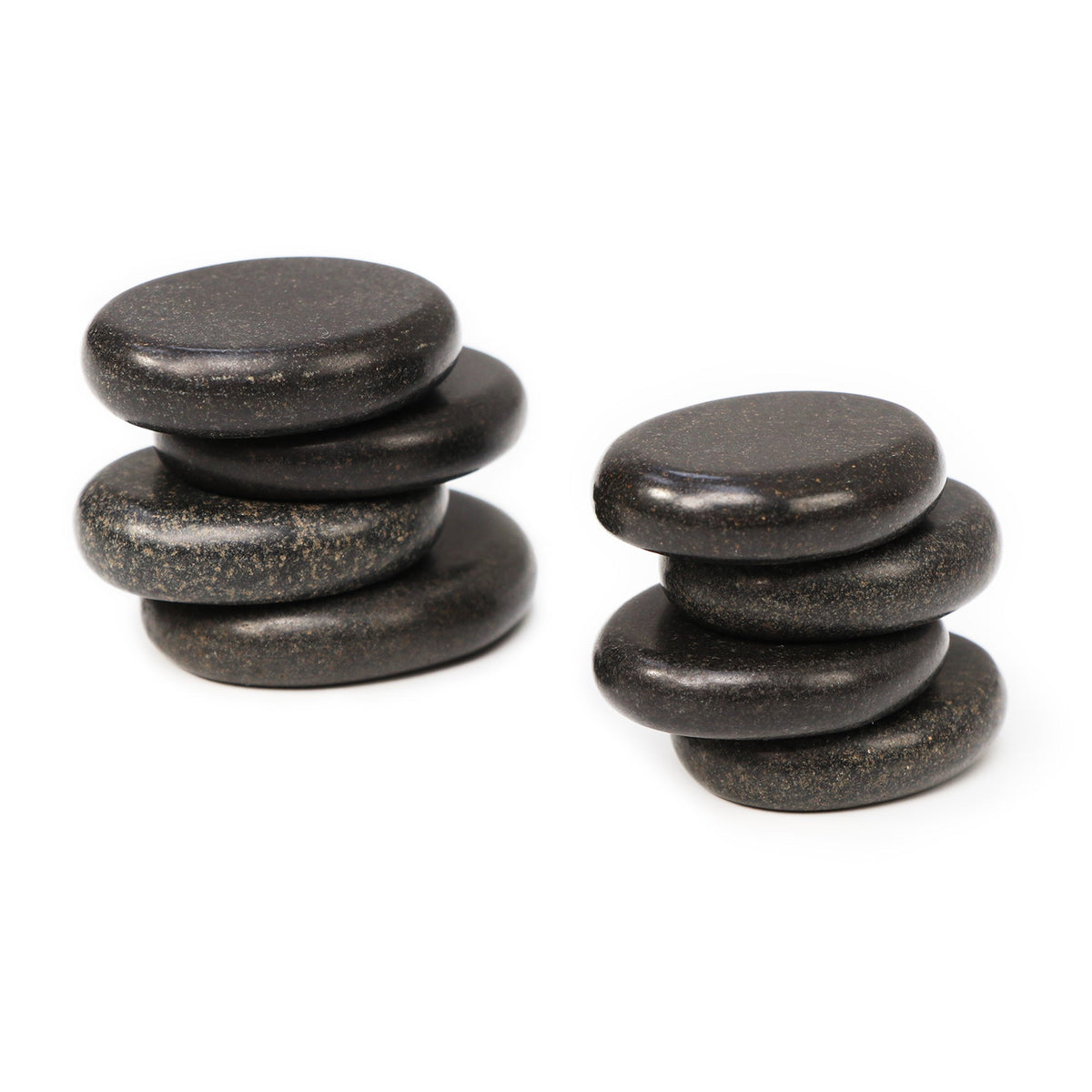 Master Massage - Basalt Hot Stone Toe Set 8 Piece Pack (1.5 ” x 1” X0.3")