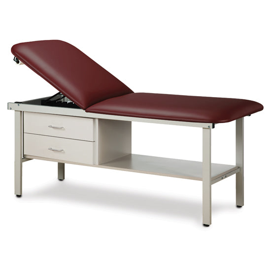 Clinton Industries - 3013-38 ETA Alpha Treatment Table w/ Drawers, Shelf & Adjustable Back. 78"L x 30"W - Clinton Industries product image