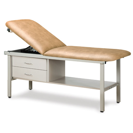 Clinton Industries - 3013-38 ETA Alpha Treatment Table w/ Drawers, Shelf & Adjustable Back. 78"L x 30"W - Clinton Industries product image