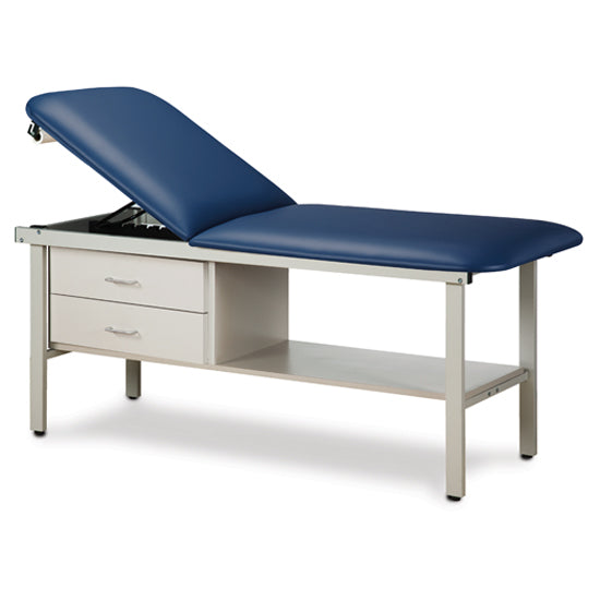 Clinton Industries - 3013-38 ETA Alpha Treatment Table w/ Drawers, Shelf & Adjustable Back. 78"L x 30"W - Clinton Industries product image