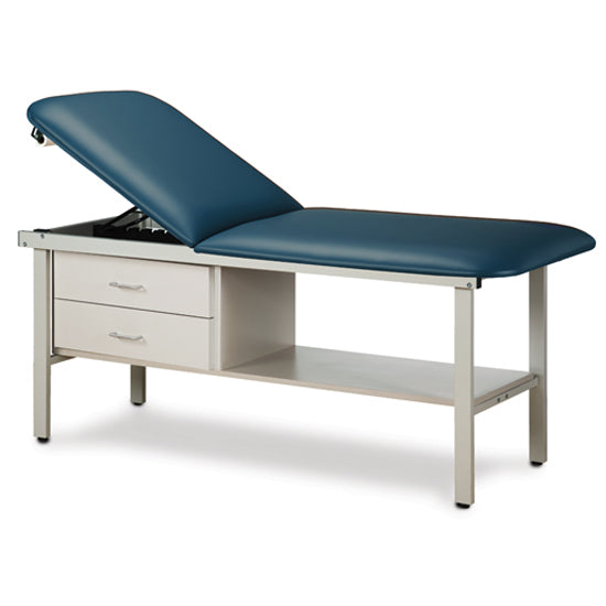 Clinton Industries - 3013-38 ETA Alpha Treatment Table w/ Drawers, Shelf & Adjustable Back. 78"L x 30"W - Clinton Industries product image