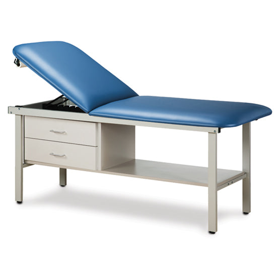 Clinton Industries - 3013-38 ETA Alpha Treatment Table w/ Drawers, Shelf & Adjustable Back. 78"L x 30"W - Clinton Industries product image
