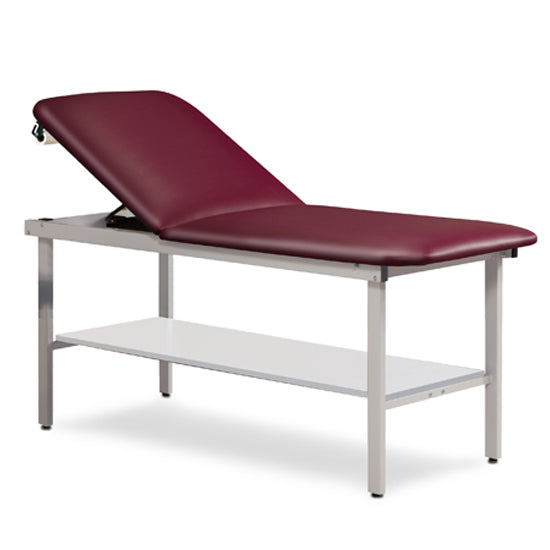 Clinton Industries - 302030 ETA Alpha Treatment Table w/ Shelf & Adjustable Back. 72"L x 30"W - Clinton Industries product image