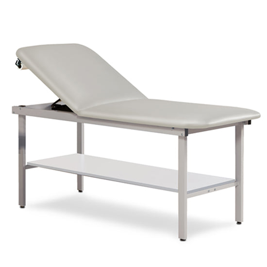 Clinton Industries - 3020-28 ETA Alpha Treatment Table w/ Shelf & Adjustable Back. 78"L x 27"W - Clinton Industries product image