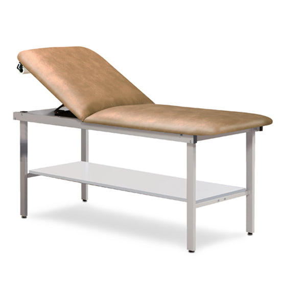 Clinton Industries - 3020-38 ETA Alpha Treatment Table w/ Shelf & Adjustable Back. 78"L x 30"W - Clinton Industries product image