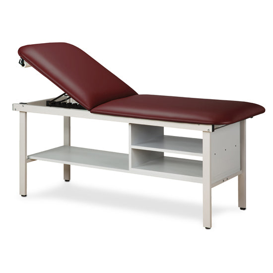Clinton Industries - 3030-28 ETA Alpha Treatment Table w/ Shelves & Adjustable Back. 78"L x 27"W - Clinton Industries product image