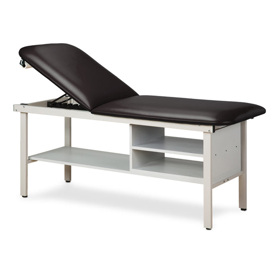 Clinton Industries - 303030 ETA Alpha Treatment Table w/ Shelves & Adjustable Back. 72"L x 30"W - Clinton Industries product image