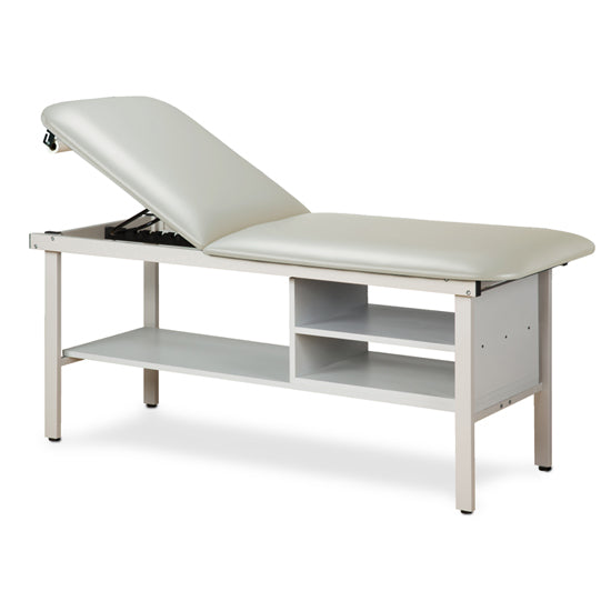 Clinton Industries - 3030-38 ETA Alpha Treatment Table w/ Shelves & Adjustable Back. 78"L x 30"W - Clinton Industries product image