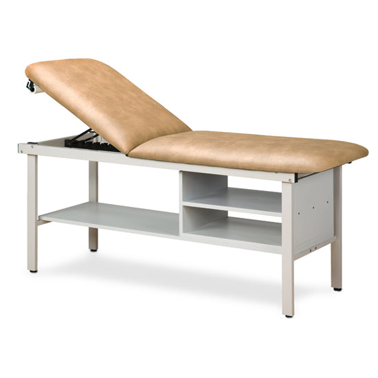 Clinton Industries - 3030-28 ETA Alpha Treatment Table w/ Shelves & Adjustable Back. 78"L x 27"W - Clinton Industries product image