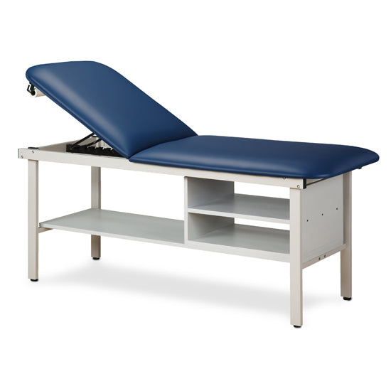 Clinton Industries - 3030-38 ETA Alpha Treatment Table w/ Shelves & Adjustable Back. 78"L x 30"W - Clinton Industries product image