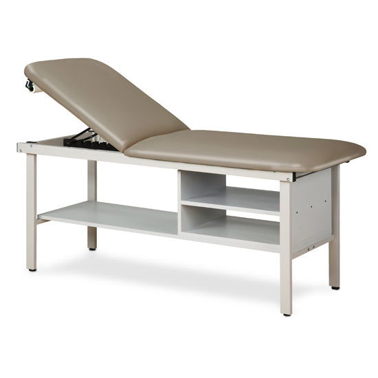 Clinton Industries - 3030-38 ETA Alpha Treatment Table w/ Shelves & Adjustable Back. 78"L x 30"W - Clinton Industries product image