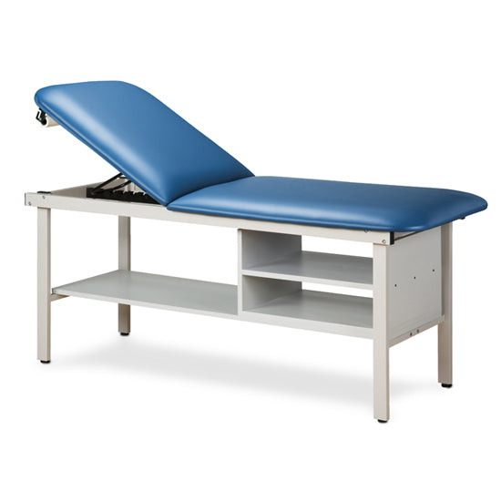 Clinton Industries - 3030-28 ETA Alpha Treatment Table w/ Shelves & Adjustable Back. 78"L x 27"W - Clinton Industries product image