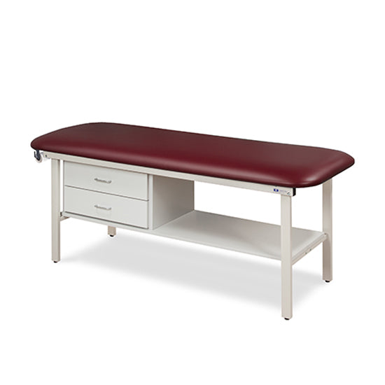 Clinton Industries - 3130-38 Alpha Treatment Table w/ Drawers, Shelf & Flat Top. 78"L x 30"W - Clinton Industries product image
