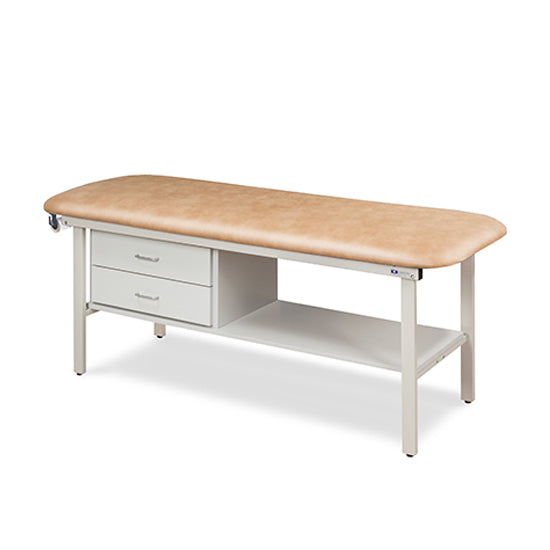 Clinton Industries - 3130-30 Alpha Treatment Table w/ Drawers, Shelf & Flat Top. 72"L x 30"W - Clinton Industries product image