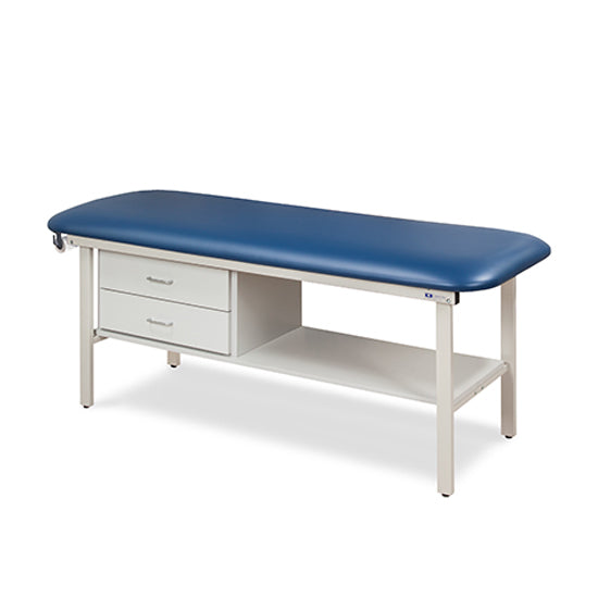 Clinton Industries - 3130-28 Alpha Treatment Table w/ Drawers, Shelf & Flat Top. 78"L x 27"W - Clinton Industries product image