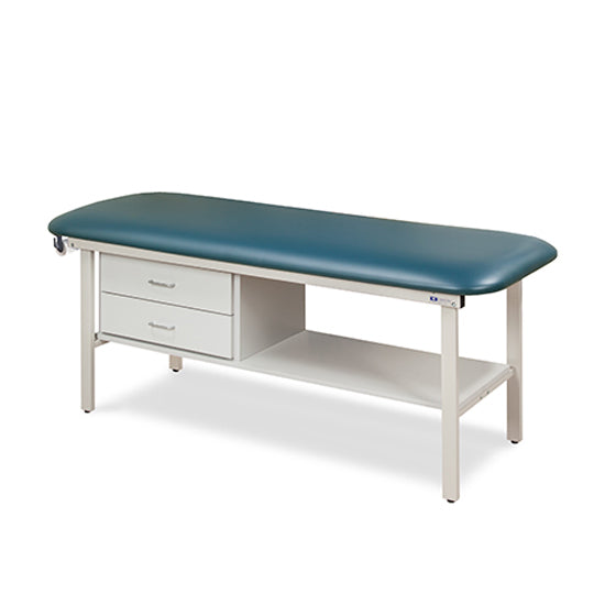 Clinton Industries - 3130-38 Alpha Treatment Table w/ Drawers, Shelf & Flat Top. 78"L x 30"W - Clinton Industries product image
