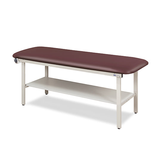 Clinton Industries - 3200-38 Alpha Treatment Table w/ Shelf & Flat Top. 78"L x 30"W - Clinton Industries product image