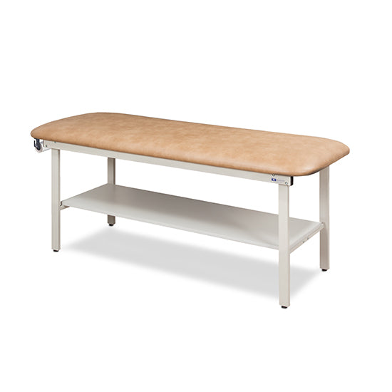 Clinton Industries - 3200-30 Alpha Treatment Table w/ Shelf & Flat Top. 72"L x 30"W - Clinton Industries product image