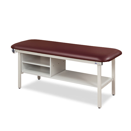 Clinton Industries - 3300-30 Alpha Treatment Table w/ Shelving & Flat Top. 72"L x 30"W - Clinton Industries product image