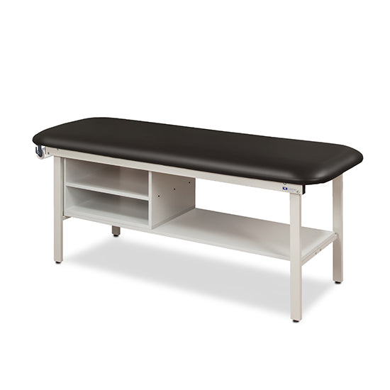 Clinton Industries - 3300-30 Alpha Treatment Table w/ Shelving & Flat Top. 72"L x 30"W - Clinton Industries product image