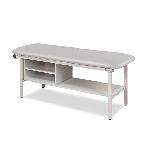 Clinton Industries - 3300-30 Alpha Treatment Table w/ Shelving & Flat Top. 72"L x 30"W - Clinton Industries product image