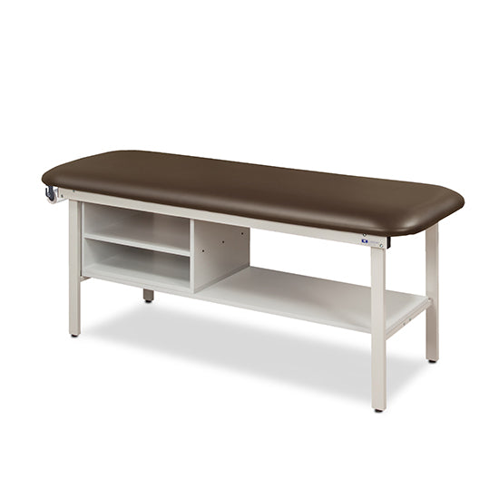 Clinton Industries - 3300-30 Alpha Treatment Table w/ Shelving & Flat Top. 72"L x 30"W - Clinton Industries product image