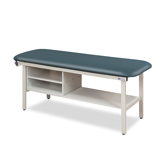 Clinton Industries - 3300-30 Alpha Treatment Table w/ Shelving & Flat Top. 72"L x 30"W - Clinton Industries product image