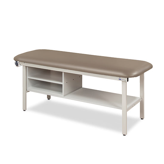 Clinton Industries - 3300-30 Alpha Treatment Table w/ Shelving & Flat Top. 72"L x 30"W - Clinton Industries product image