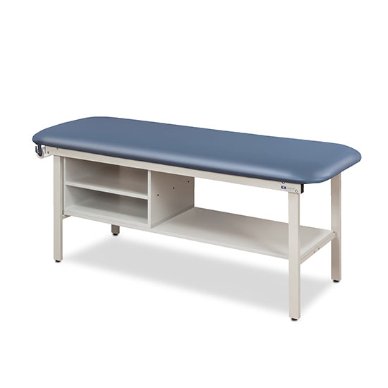 Clinton Industries - 3300-30 Alpha Treatment Table w/ Shelving & Flat Top. 72"L x 30"W - Clinton Industries product image