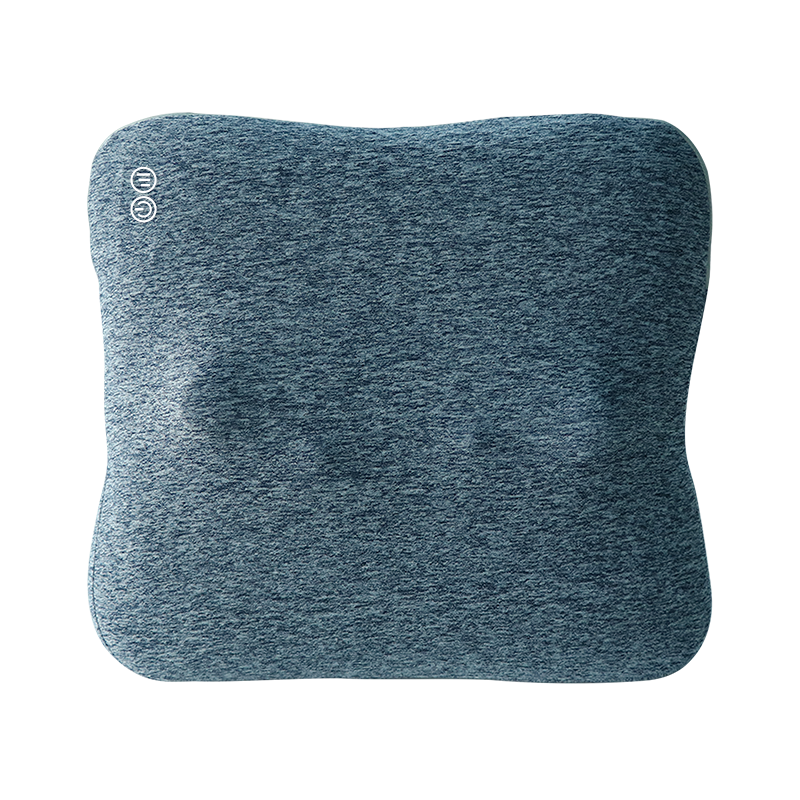 Master Massage - Bravo Shiatsu 4D Kneading Deep Tissue Massage Throw Pillow Blue