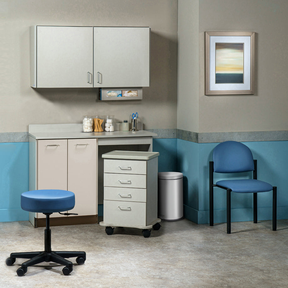 Clinton Industries - 748048R Furniture Package: Includes Wall & Base Cabinet w/ Mobile Cart-Mate on Right. 48"W. Ready Room My Way - Clinton Industries product image