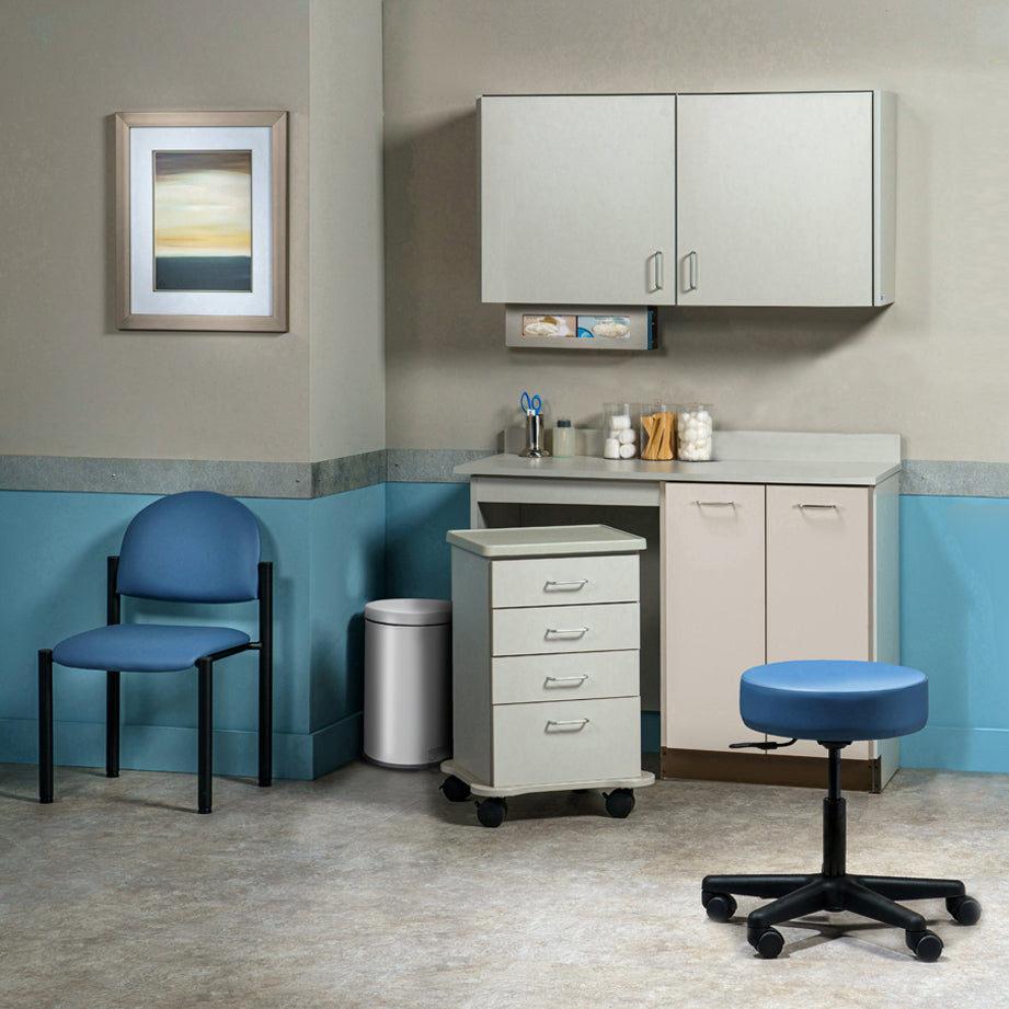 Clinton Industries - 748048L Furniture Package: Includes Wall & Base Cabinet w/ Mobile Cart-Mate on Left. 48"W. Ready Room My Way - Clinton Industries product image