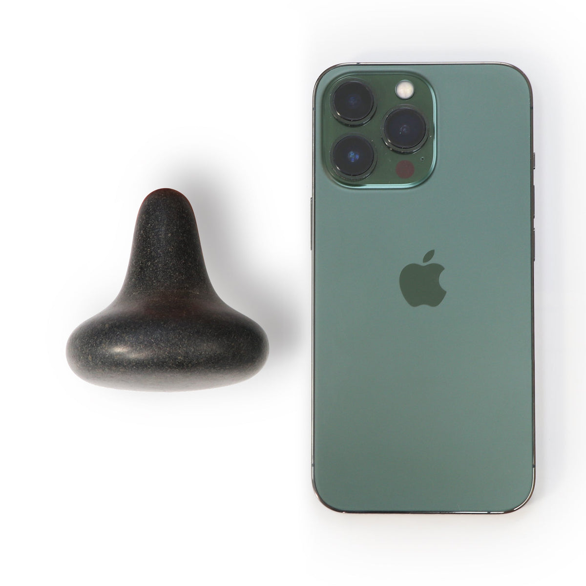 Master Massage - Mushroom Shape Balsalt Hot Massage Stone Trigger Presser Point 1 Piece(Φ2.5” x 2.5”)