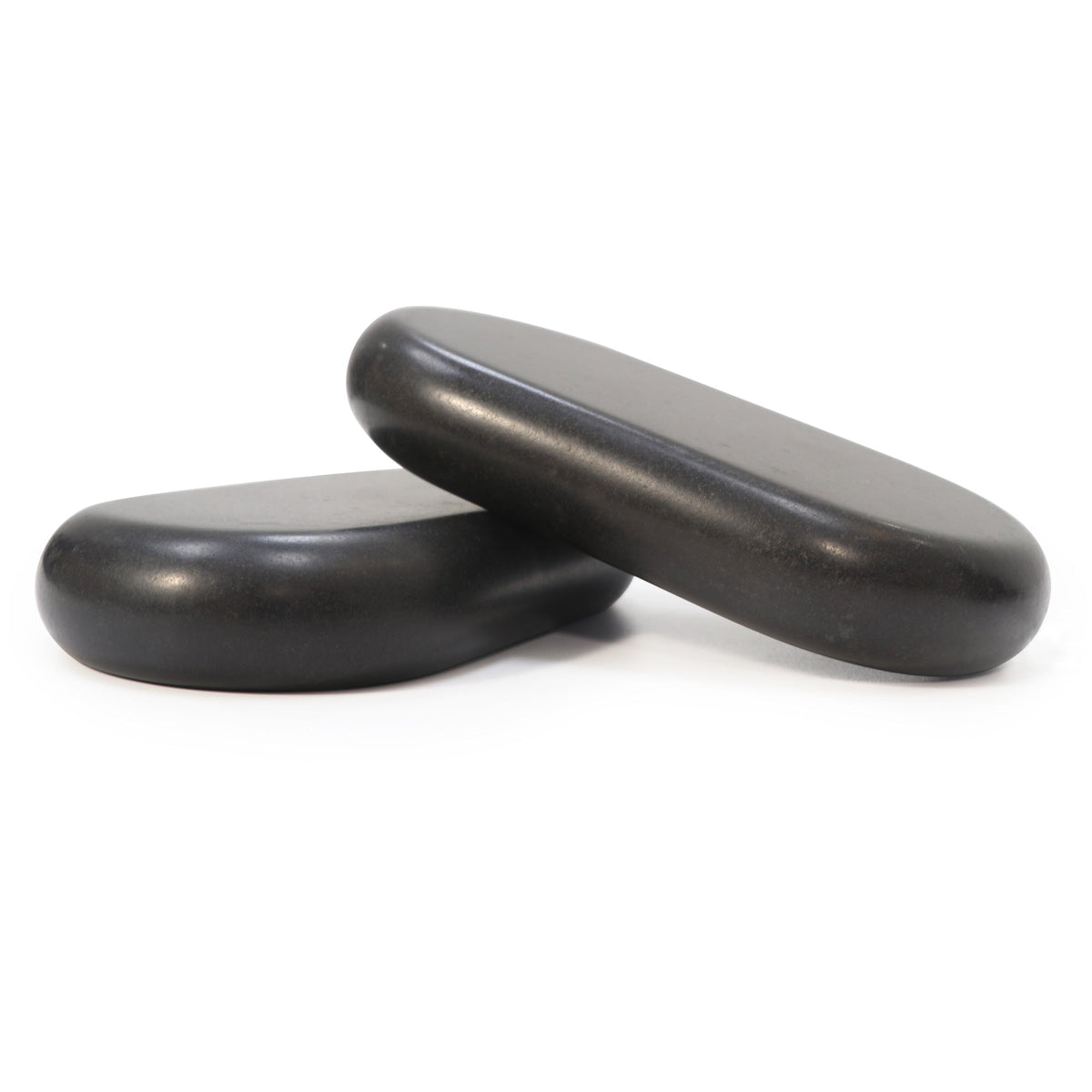 Master Massage - XX Extra Large Flat Ovular Basalt Hot Massage Stone 4 piece Pack 6" X 3.4" X 1.1" Rock