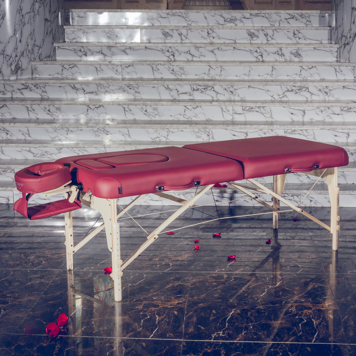 Master Massage - 30” Eva Pregnancy Portable Massage Table, Burgundy Color