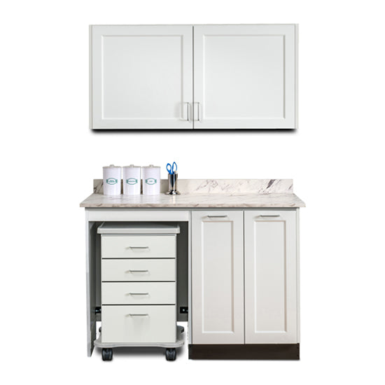 Clinton Industries - 758048L Furniture Package: Includes Wall & Base Cabinet w/ Mobile Cart-Mate on Left. 48"W. Fashion Finish Ready Room My Way - Clinton Industries product image